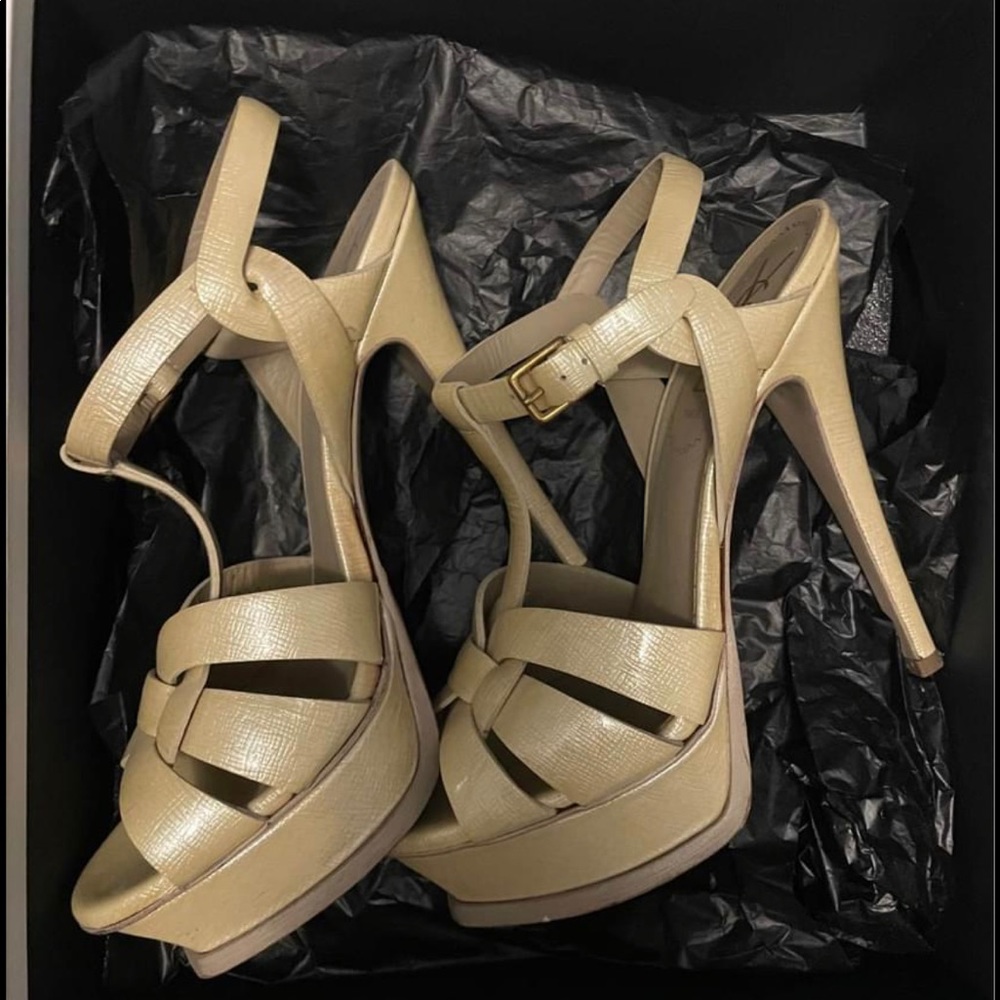 YSL tribute sandals size 7 woman’s heels